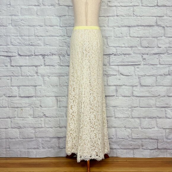 Tadashi Shoji Ivory Lace Maxi Skirt - Picture 2 of 9